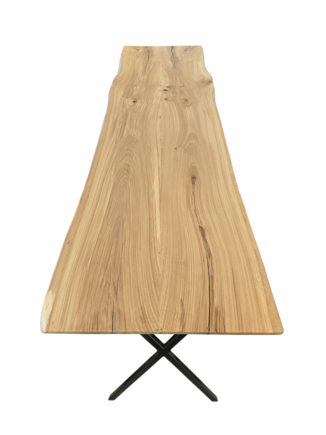 Plankebord i Egetræ - 370x115 cm