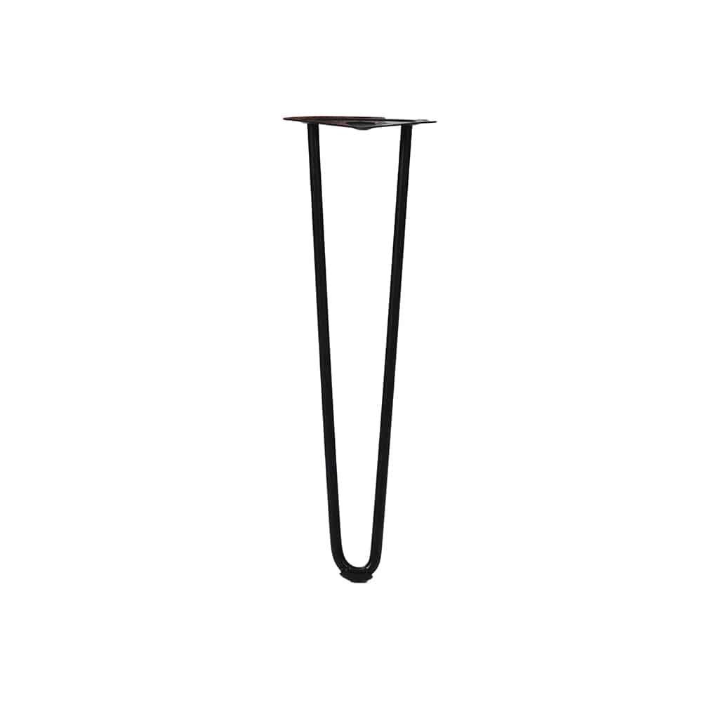 Bordben til sofaborde med epoxy i sort farve.