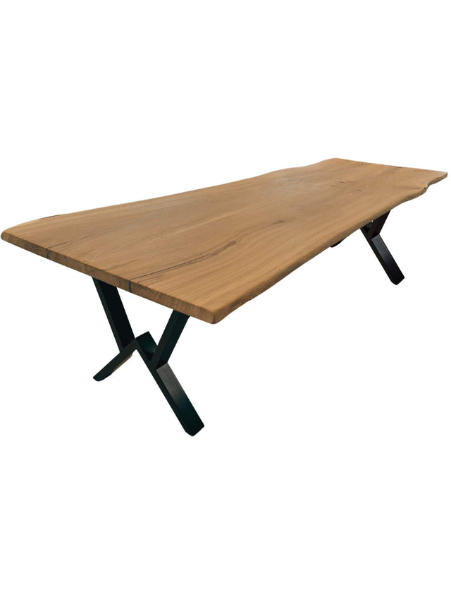 Plankebord i Egetræ - 370x115 cm