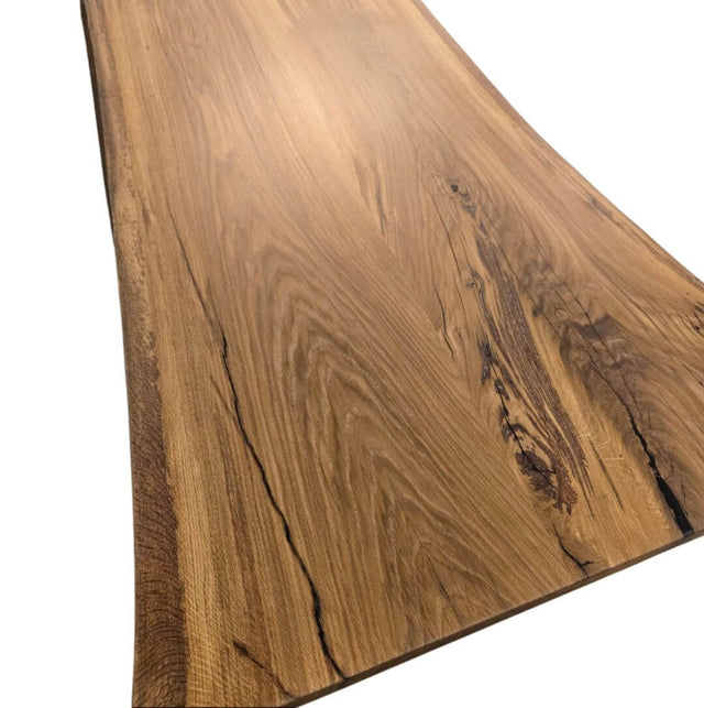 Plankebord egetræ 340 x 95-115 cm