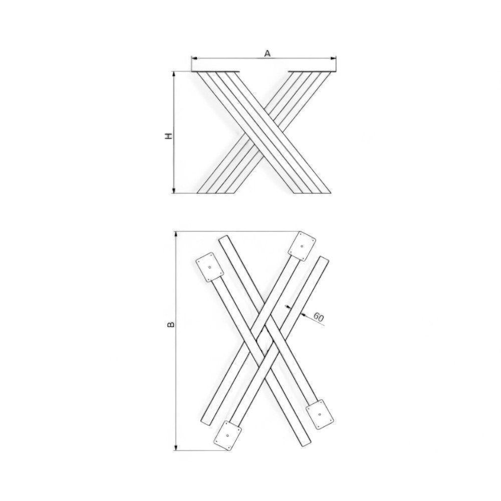 Bordben til plankebord VIII - Min butik