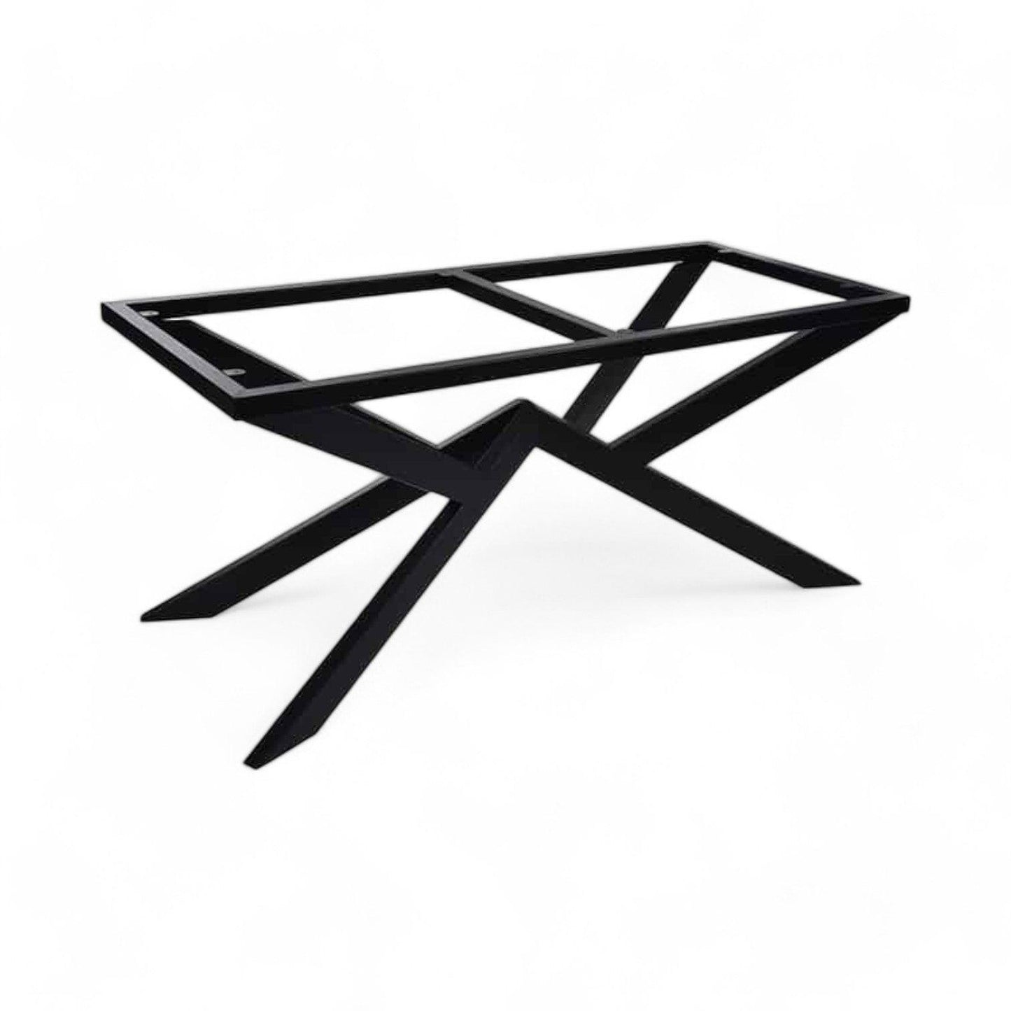 Bordben i pulverlakeret stål med stjerneform til spisebord