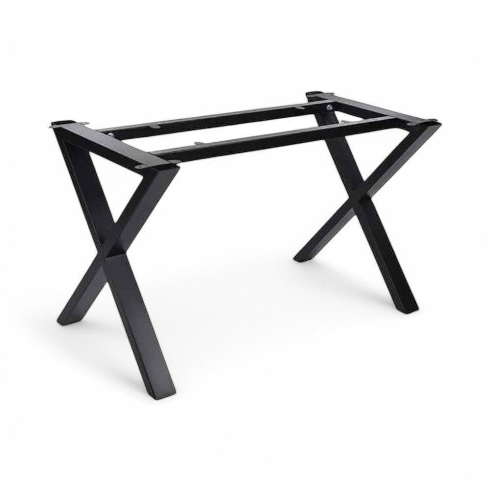 Sorte bordben i X-design til plankebord