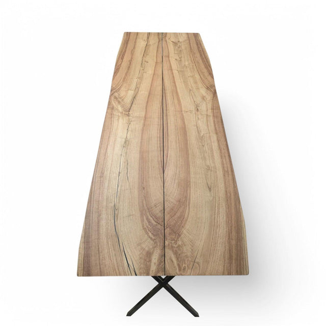 Plankebord Ask med natur kant – 272 x 115 cm