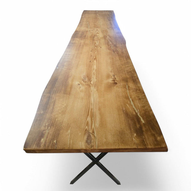 Plankebord i Massivt Fyrretræ – Én Hel Planke – 320x84/89/100 cm