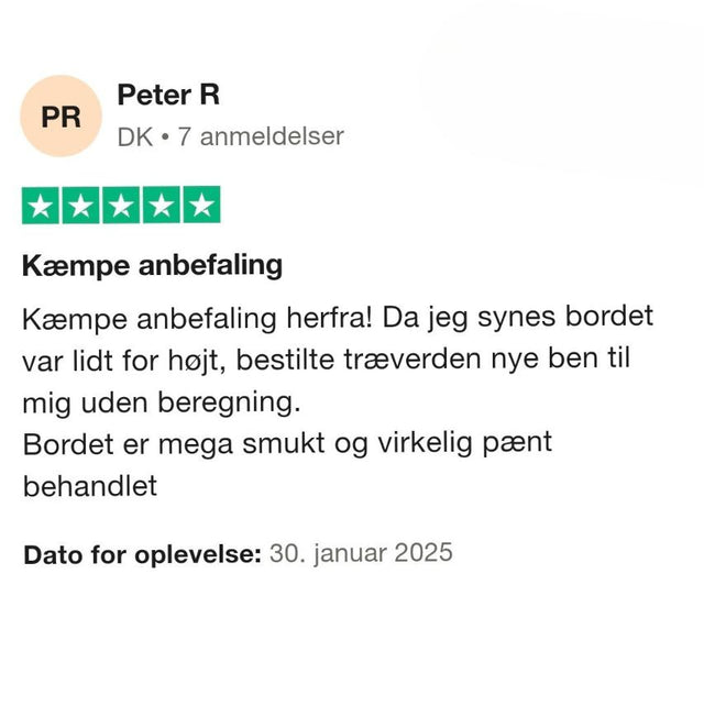 Trustpilot anmeldelse