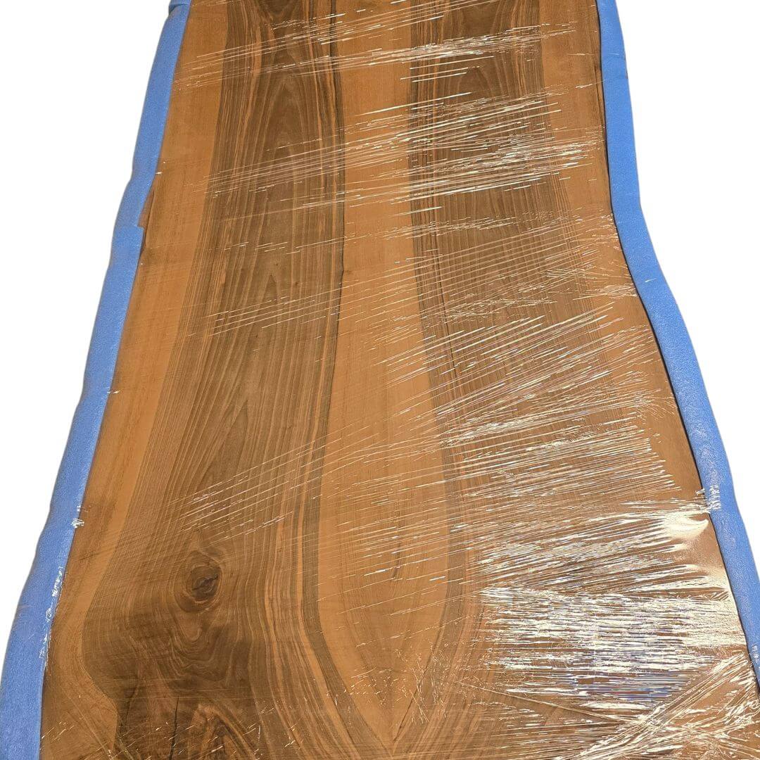 Europæisk valnød rå planke 6 cm tyk til håndlavet plankebord