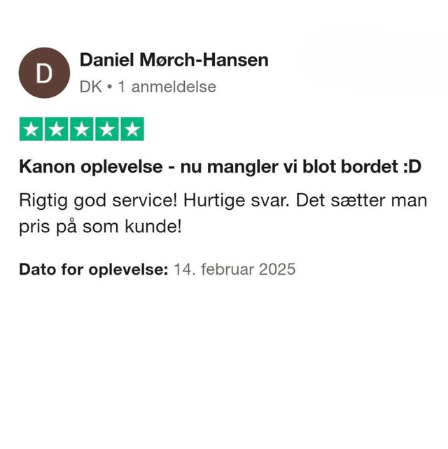 Trustpilot anmeldelse