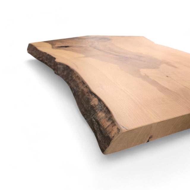 Sofabord i ask – 165x87 cm med naturkant 