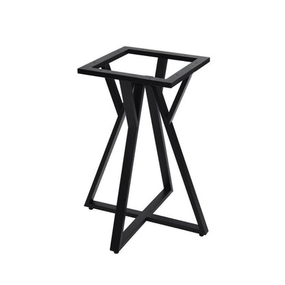 Bordben Twist – Sort Stel til Rundt Plankebord