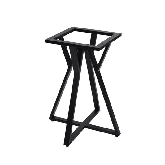 Bordben Twist – Sort Stel til Rundt Plankebord