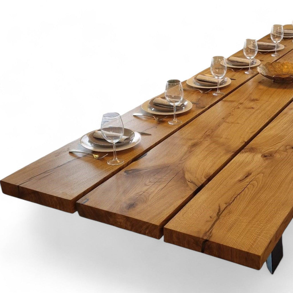 Plankebord i Egetræ – 350x106 cm
