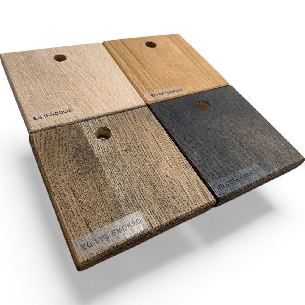 Rundt plankebord i eg (tykkelse: 6 cm)