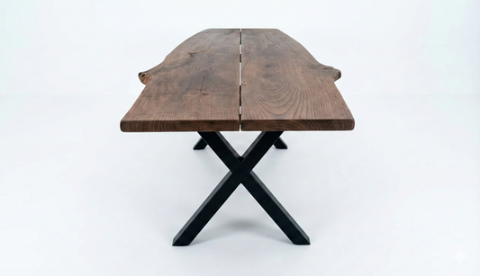 Plankebord i Asketræ – 270x80/95 cm