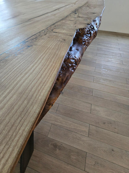 Plankebord asketræ med natur kant