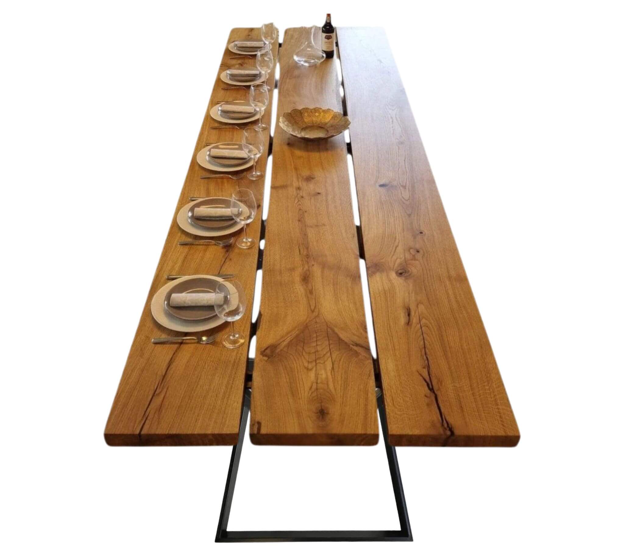Plankebord i Egetræ – 350x106 cm