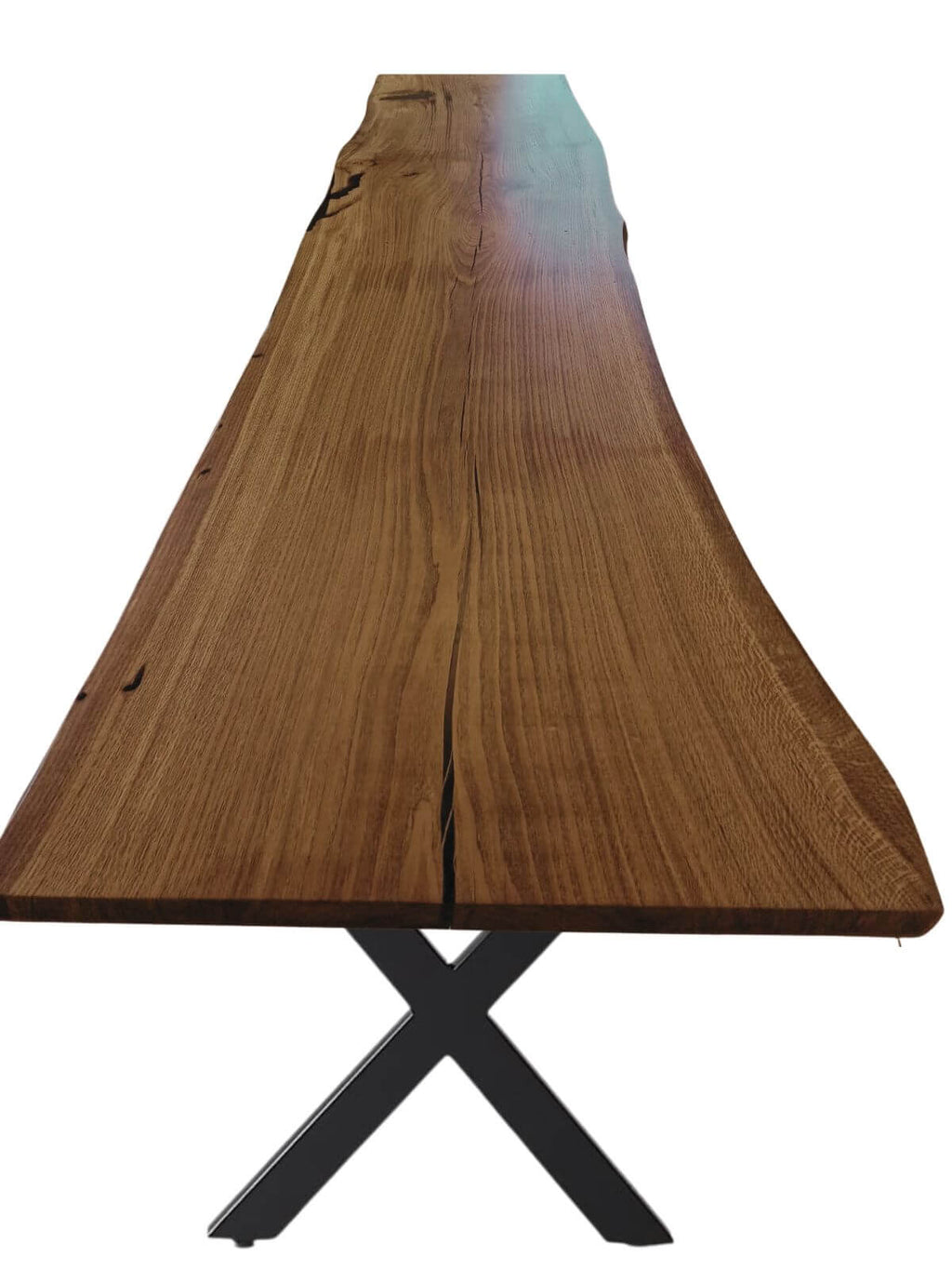 Plankebord i Egetræ – 350x83/105 cm