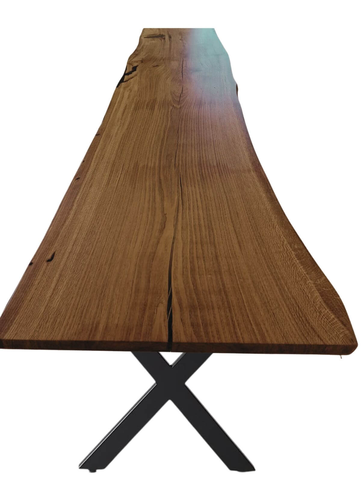 Plankebord i Egetræ – 350x83/105 cm