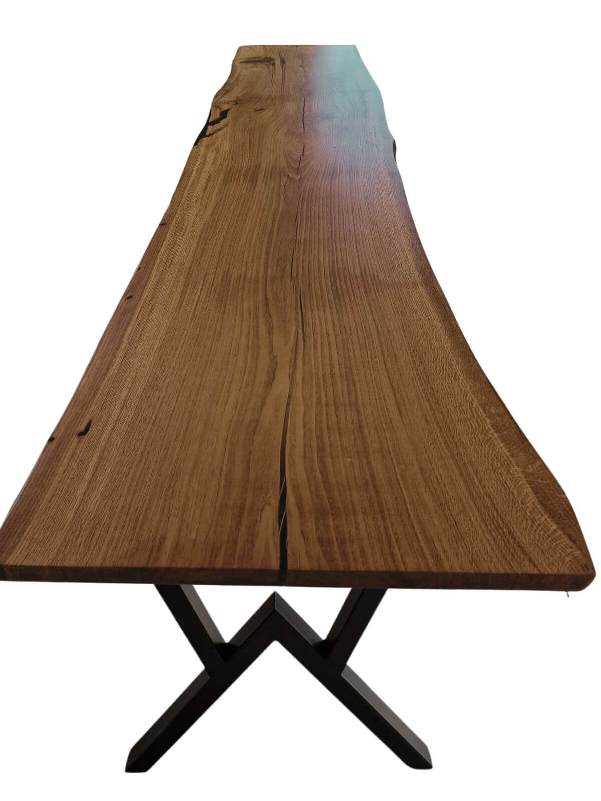 Plankebord i Egetræ – 350x83/105 cm