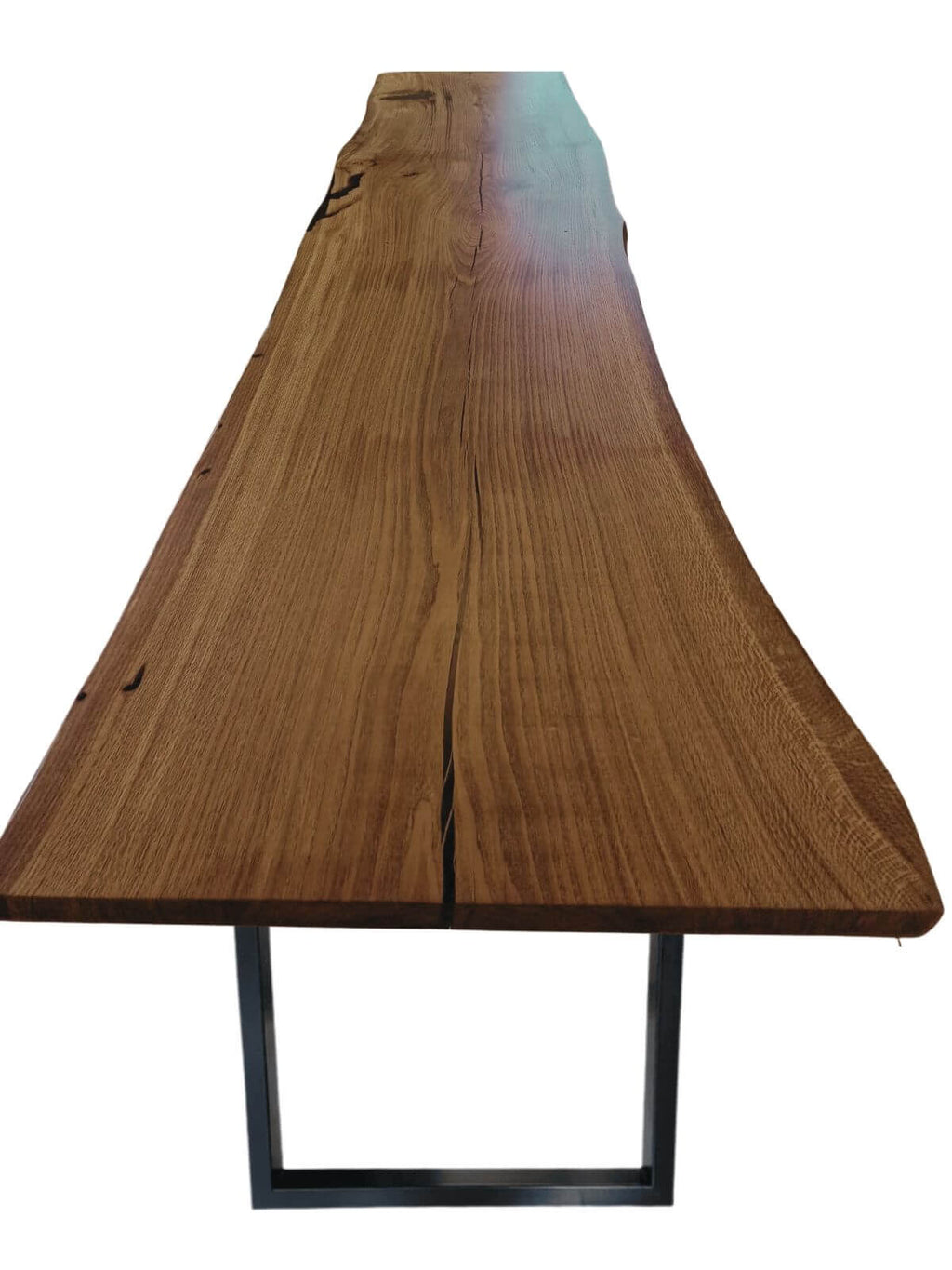 Plankebord i Egetræ – 350x83/105 cm