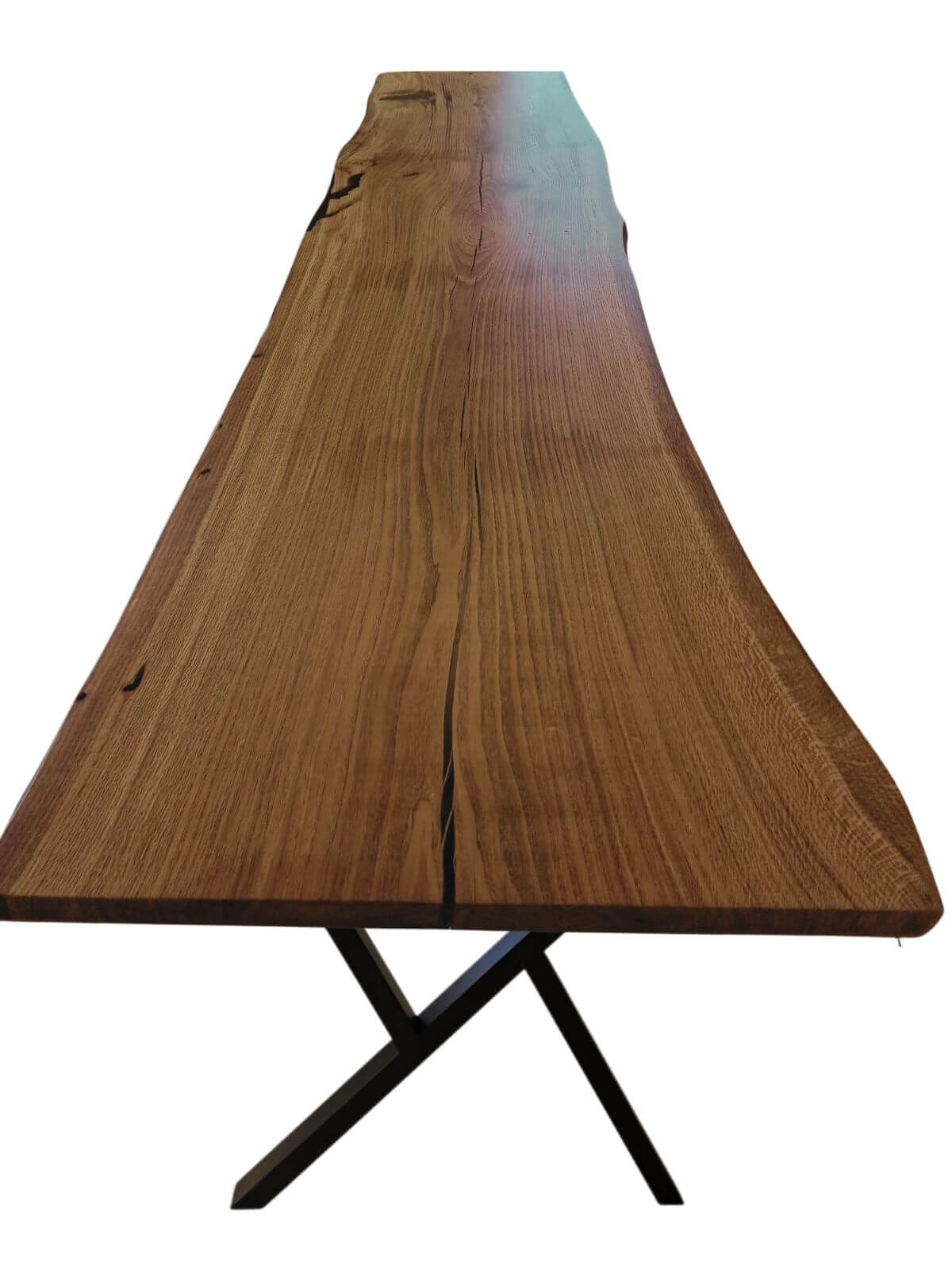 Plankebord i Egetræ – 350x83/105 cm
