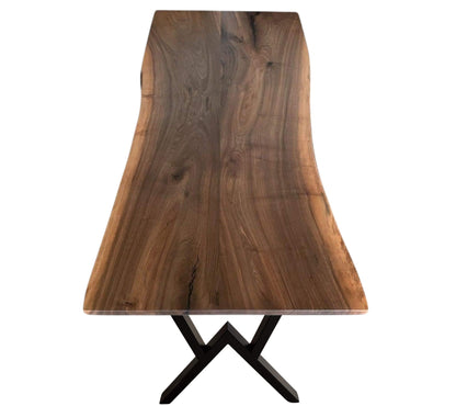 Plankebord i Valnød – 220x95-110 cm