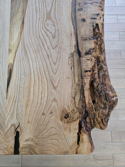Plankebord asketræ med naturkant