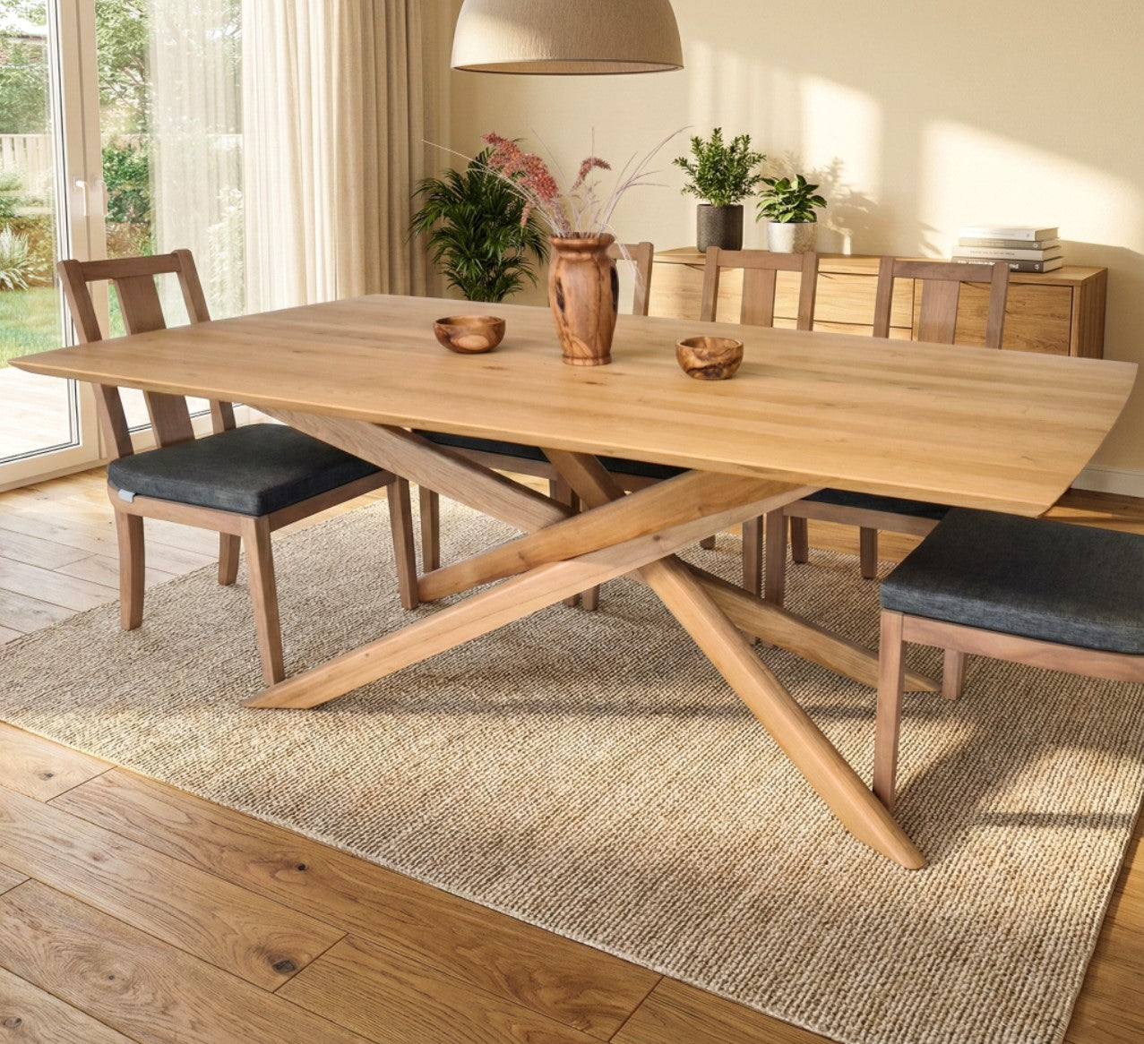 Plankebord i Egetræ – 203×106 cm