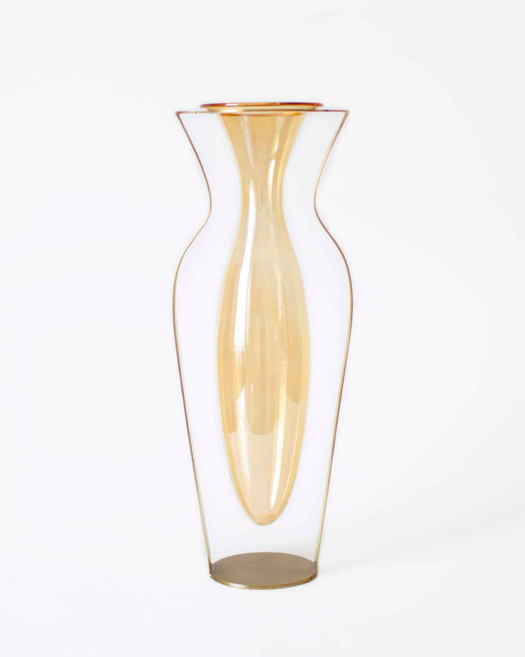 Mira Vase i Glas og Messing