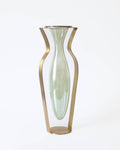 Vase i Glas og Messing