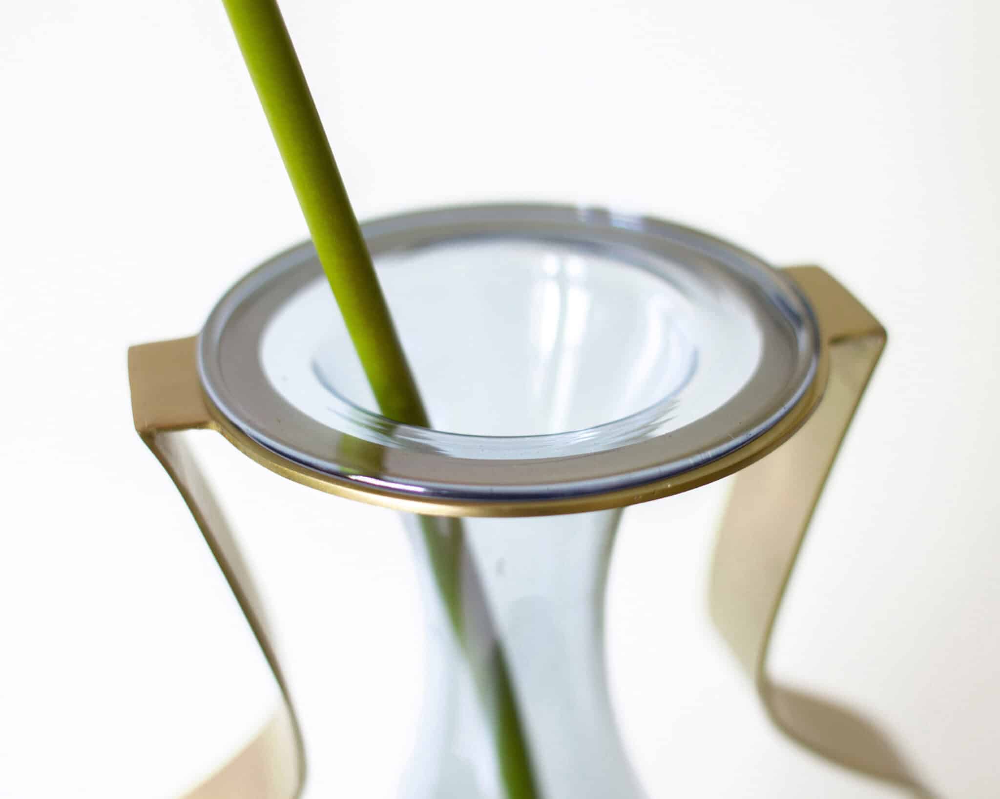 Aura Vase i Glas og Messing
