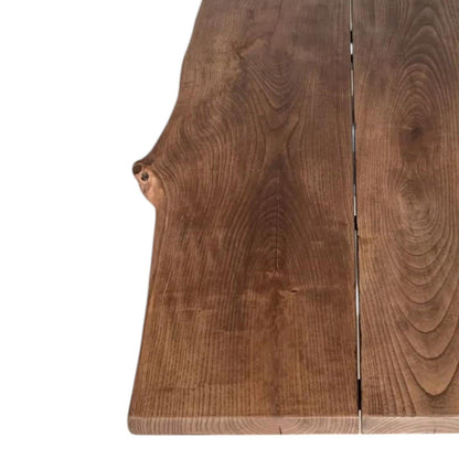 Plankebord Asketræ med natur kant – 270 x 80/95 cm