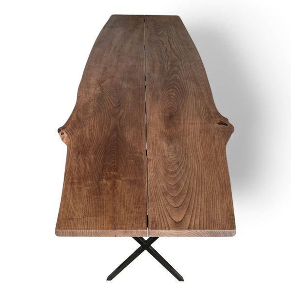 Plankebord Asketræ med natur kant – 270 x 80/95 cm