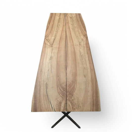 Plankebord Ask med natur kant – 272 x 115 cm