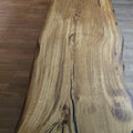 Plankebord i massivt egetræ med naturlig kant – 350x85 cm