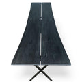 Plankebord i Massivt Asketræ sort olieret – 240 x 90 cm