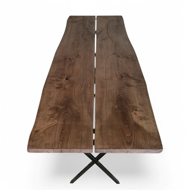 Plankebord i Massivt Asketræ med natur kant– 260 x 105 cm