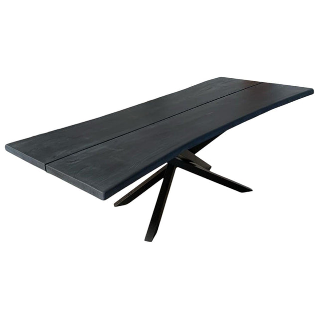 Plankebord i Massivt Asketræ sort olieret – 240 x 90 cm
